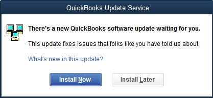 quickbooks software update screen