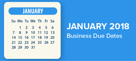 a calender of january 2018 - blue