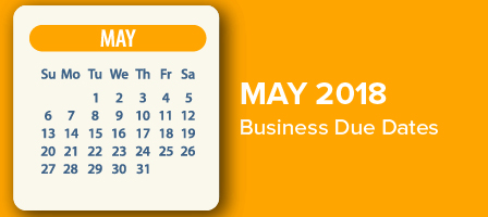 a calender of may 2018 - orange