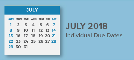 a calender of july 2018 - blue